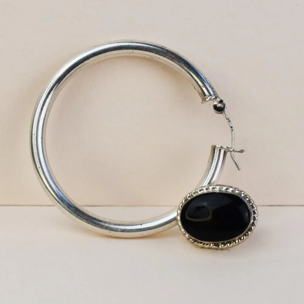 Super chunky asymmetrical earrings, bold mismatched earrings